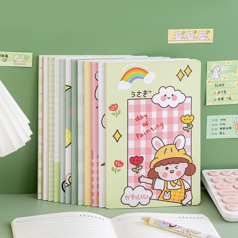 cute cartoon a5 notepad logo printing creative stationery supplies wholesale notepad notebook primary school student details Picture