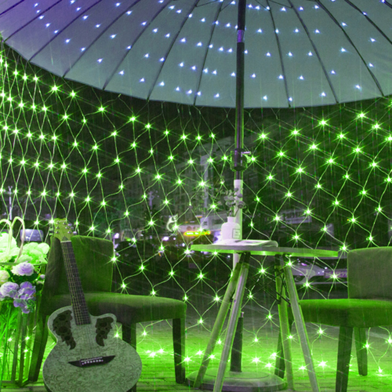 led meshwork lamp fishnet lamp starry solar ambience light outdoor waterproof park lights festival decorative string lights details Picture