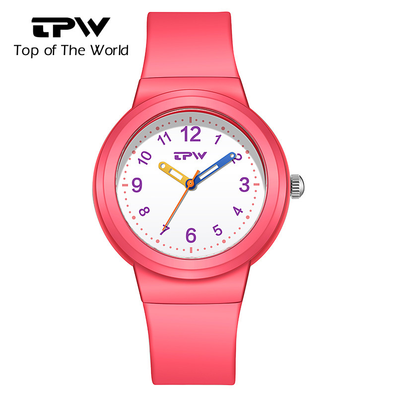 children's quartz watch cute high school primary school student waterproof simple men's and women's same pointer watch niche wholesale full figure