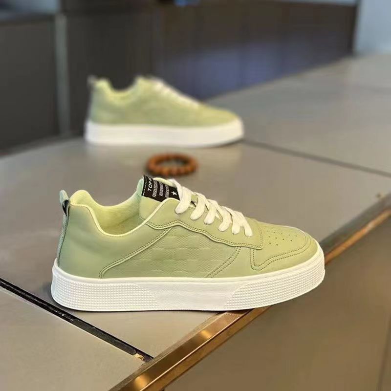 men's shoes spring 2025 new white shoes men's trendy all-match shoes men's internet celebrity wear-resistant sports casual borad shoes details Picture