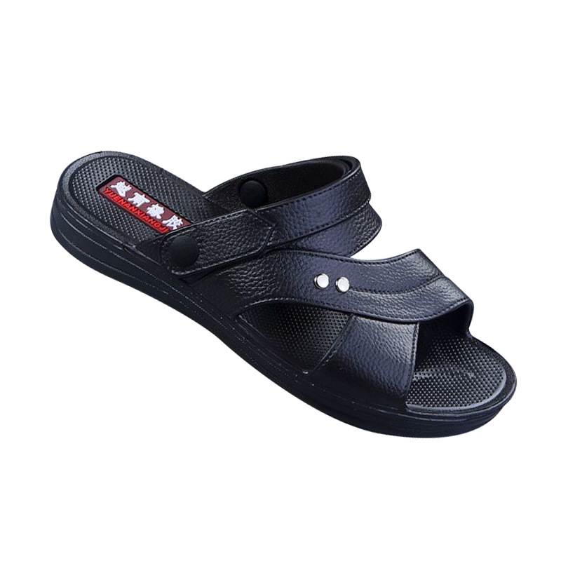 vietnam rubber dad sandals wear-resistant non-slip thick summer slippers outdoor men's beach shoes platform slippers wholesale Item Picture