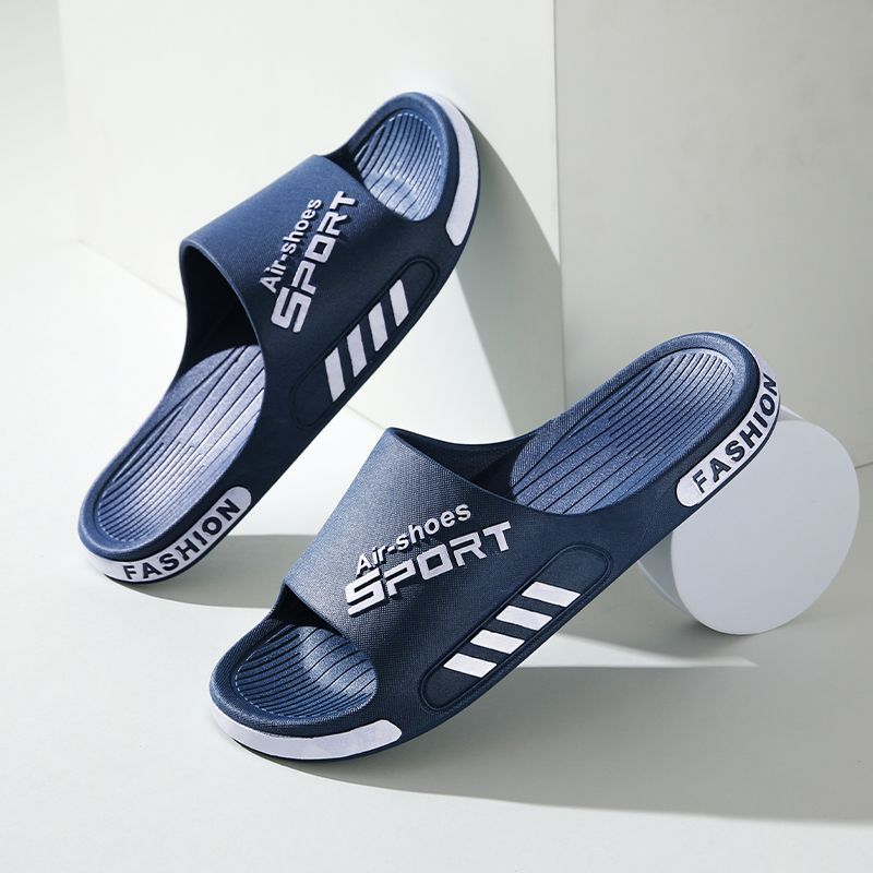 slippers men's summer outdoor bathroom couple non-slip slipper interior home sandals men's deodorant large size free shipping full figure