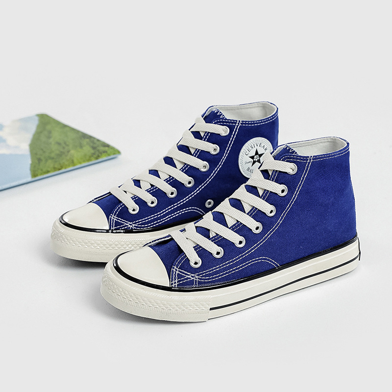 1970s retro classic high-top canvas shoes 2025 autumn new men's and women's couple joker student board shoes fashion undefined
