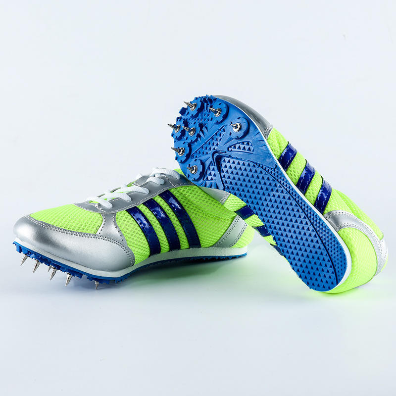brush shoe track and field sprint sports men's sports outdoor spiked shoes women's mid-length running jump shoes senior high school entrance examination physical examination brush shoe Item Picture
