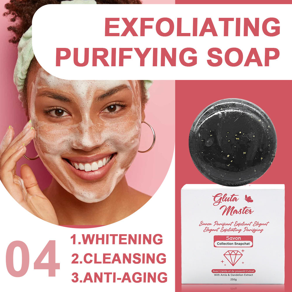 Diamond Glow Exfoliating Purifying Soap  with Vitamine C  details Picture