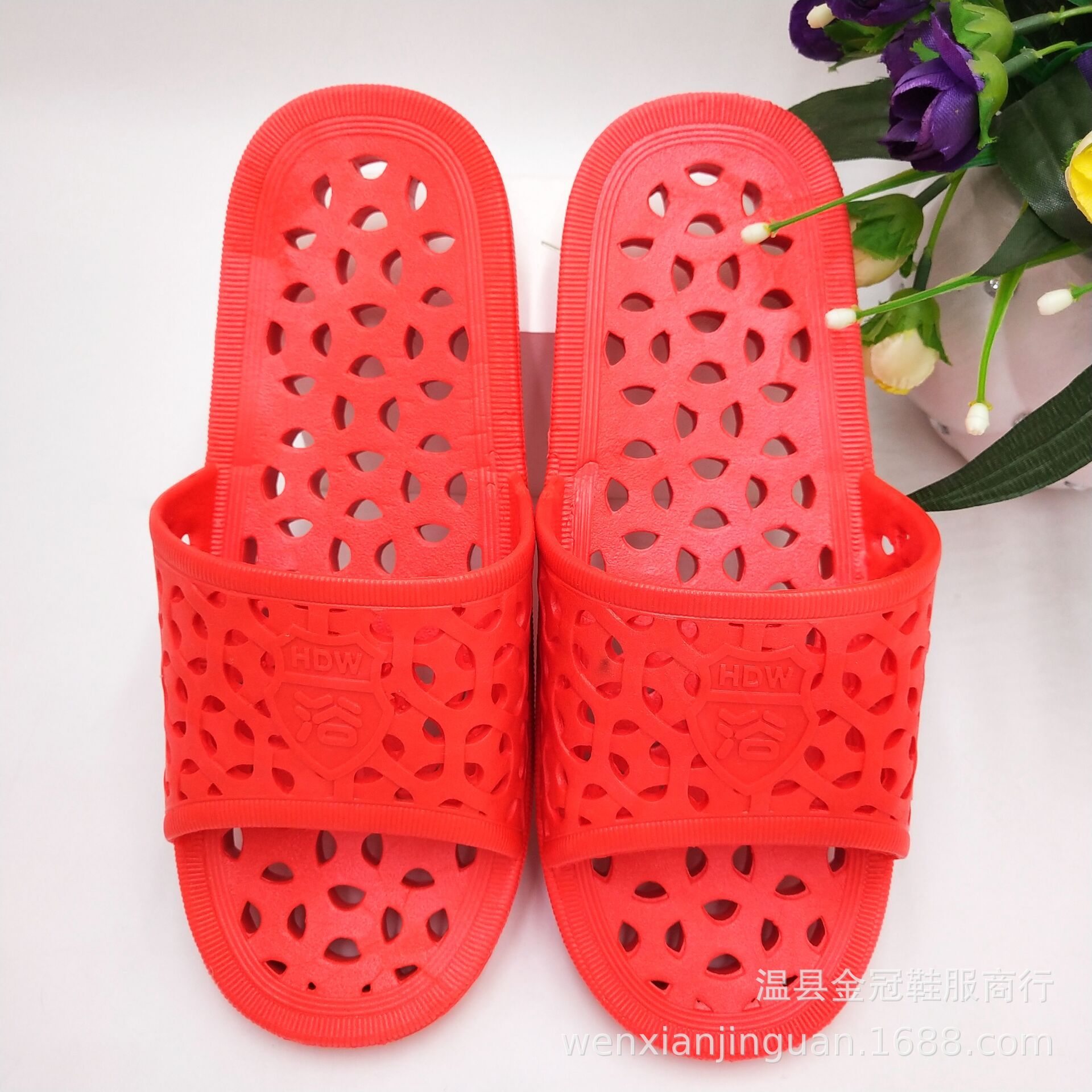 hotel bath flip-flops center hot spring bathhouse sweat steaming pedicure non-slip leaking left and right feet bathroom slippers undefined