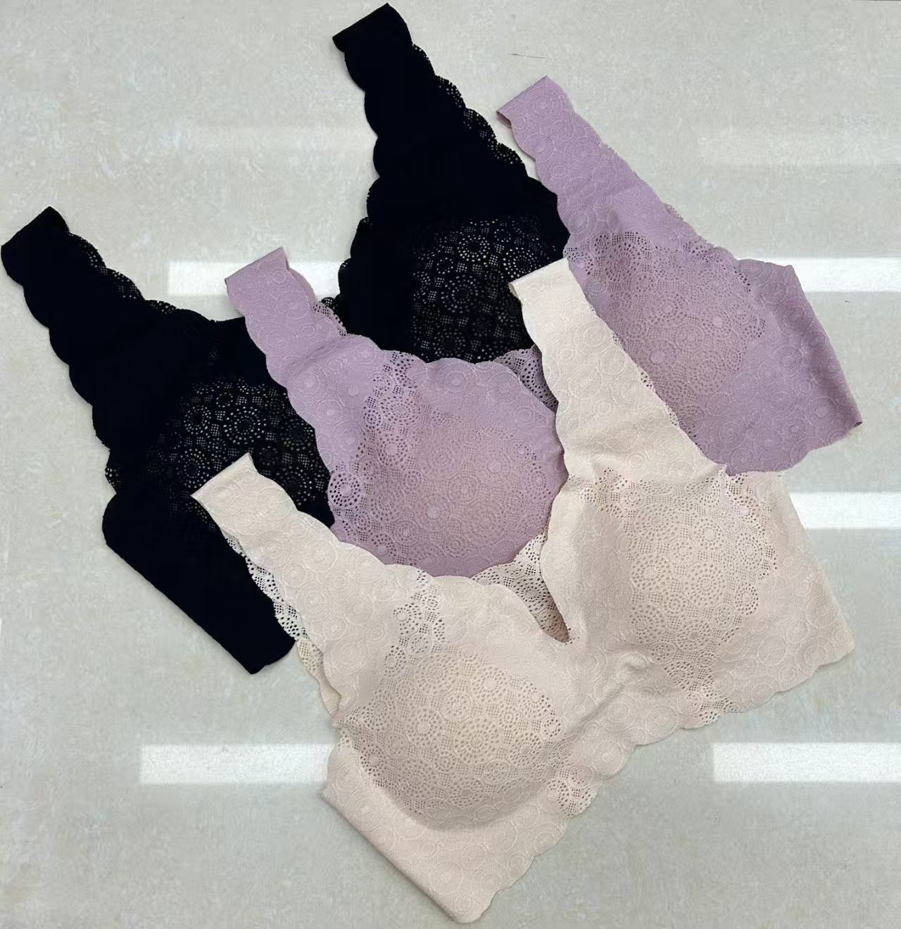 Clear inventory for foreign trade export, broadband sexy lace, high-quality beauty back women's vests, sexy bras without steel rings, sports underwear, women's wholesale with breast pads, underwear full figure