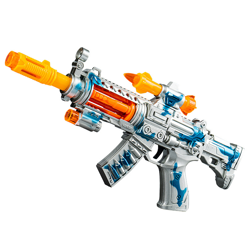children toy gun wholesale electric music machine gun sound and light submachine gun boy gun toy wholesale night market stall Item Picture