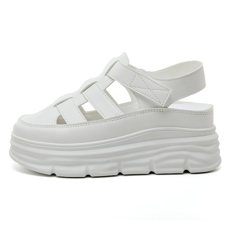 w3691 closed toe sandals women's summer 2025 new popular fried street roman style hollow-out pig cage platform platform shoes Application Scenario