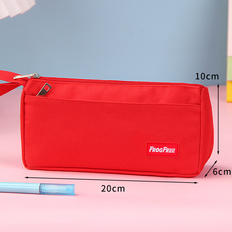 large capacity simple pencil case stationery box ins style elementary students' pencil bag make logo for primary and secondary school students stationery case Specification drawing