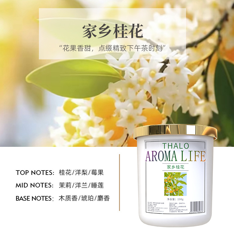 aromatherapy home indoor long-lasting osmanthus fragrance bedroom ointment toilet room no fire incense advanced perfume decoration Item Picture