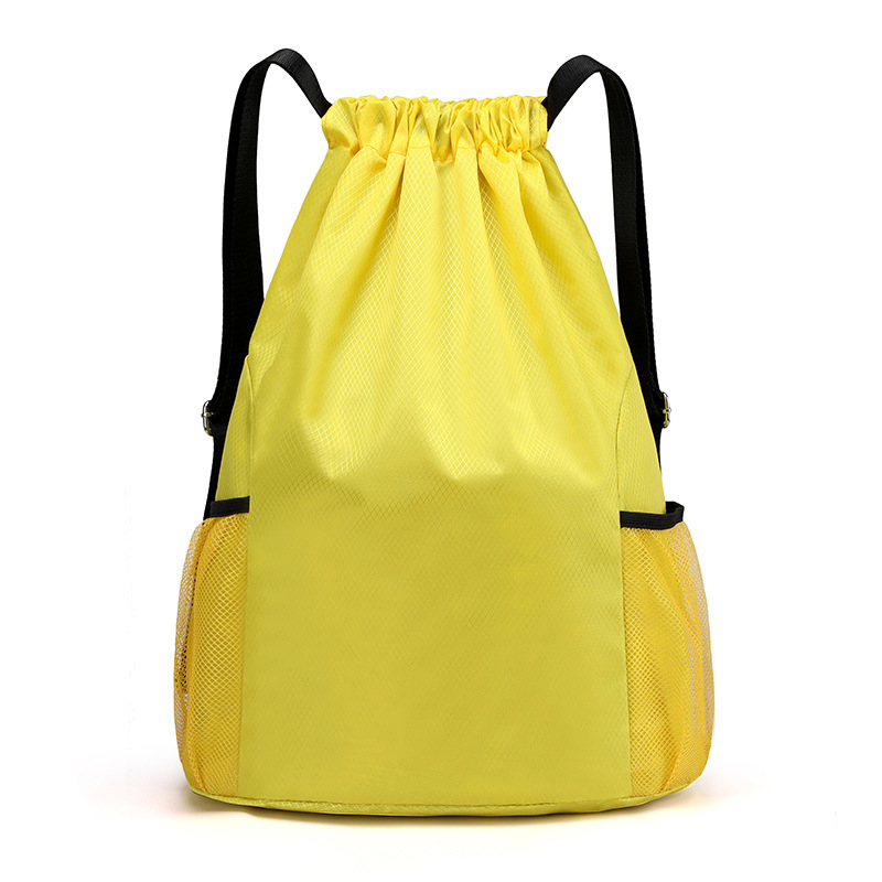 drawstring backpack men's and women's lightweight hiking bag large capacity outdoor fitness sports basketball bag Specification drawing