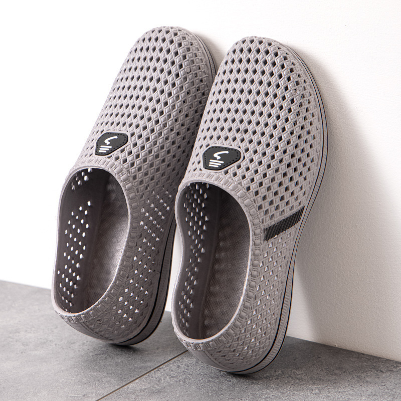 hole shoes korean style sandals men's platform non-slip travel drifting breathable casual men's beach shoes lazy shoes wholesale Item Picture