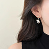 light luxury high-grade rhinestone pearl fishtail earrings women's antique fashionable luxury earrings personality wild earrings Specification drawing