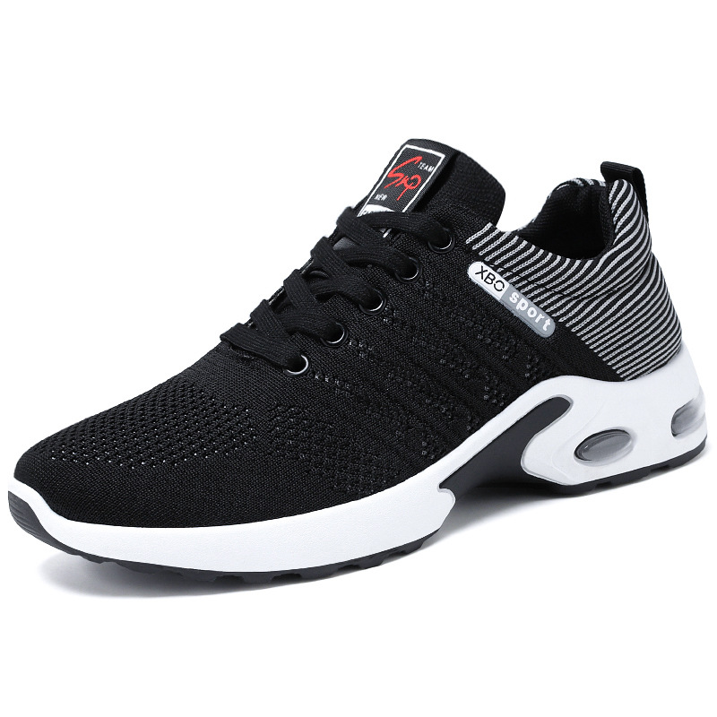 shoes men's cross-border european and american plus size men's shoes sports shoes temu flying woven breathable casual shoes trendy all-matching air cushion shoes Item Picture