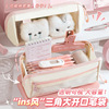 kabaxiong visual transparent pencil case good-looking ins style stationery case large capacity large opening stationery box elementary school students Application Scenario