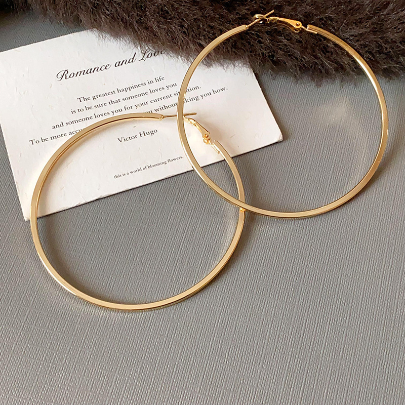 silver needle fabric leopard print geometric round diamond ear ring european and american autumn and winter elegant earrings niche high-grade earrings details Picture