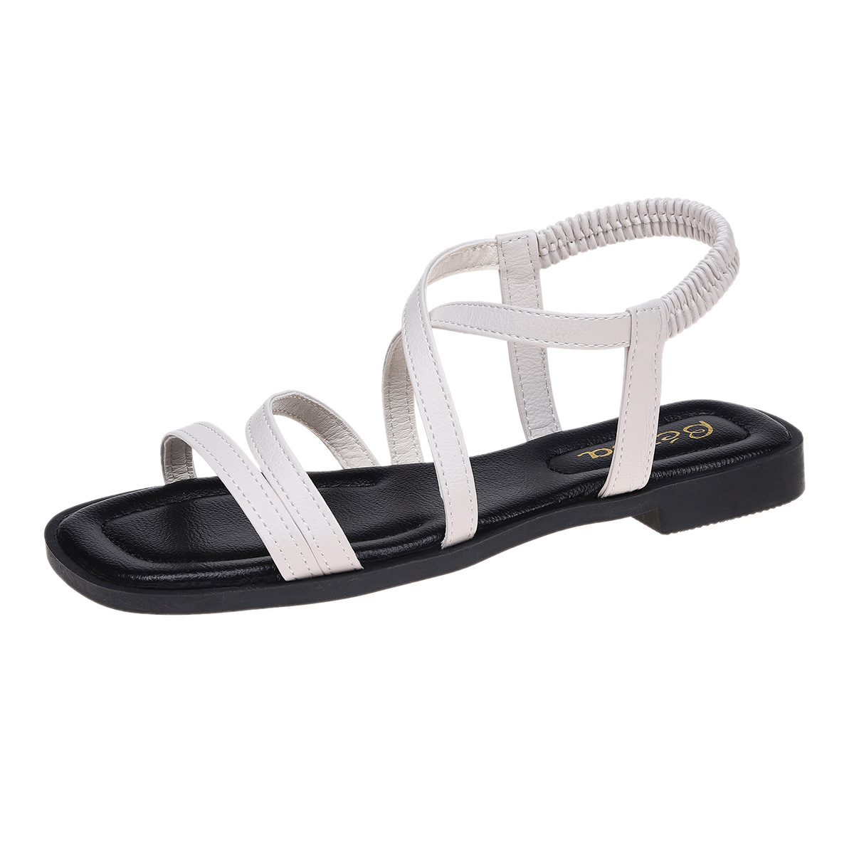 european and american foreign trade large size fashion roman cross strap flat sandals women's cross-border elastic strap beach sandals wholesale Application Scenario