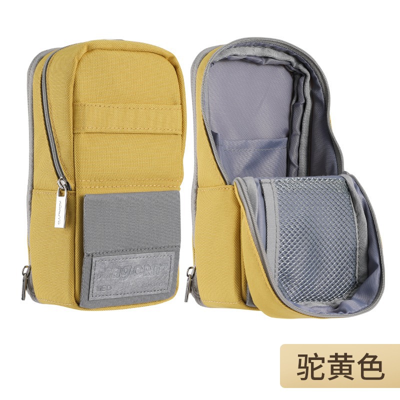 japanese kokuyo kokuyo pencil case mobile phone standing polyester large capacity multifunctional storage pen holder stationery box Specification drawing