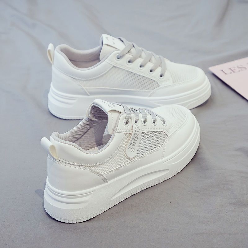 white shoes for women 2025 new women's shoes thick-soled spring and autumn sports autumn versatile spring campus casual popular shoes undefined