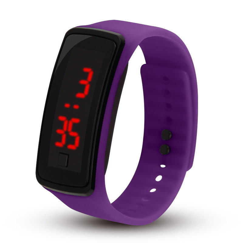 factory wholesale foreign trade new children's led electronic watch fashion plastic mirror universal watch for male and female students details Picture