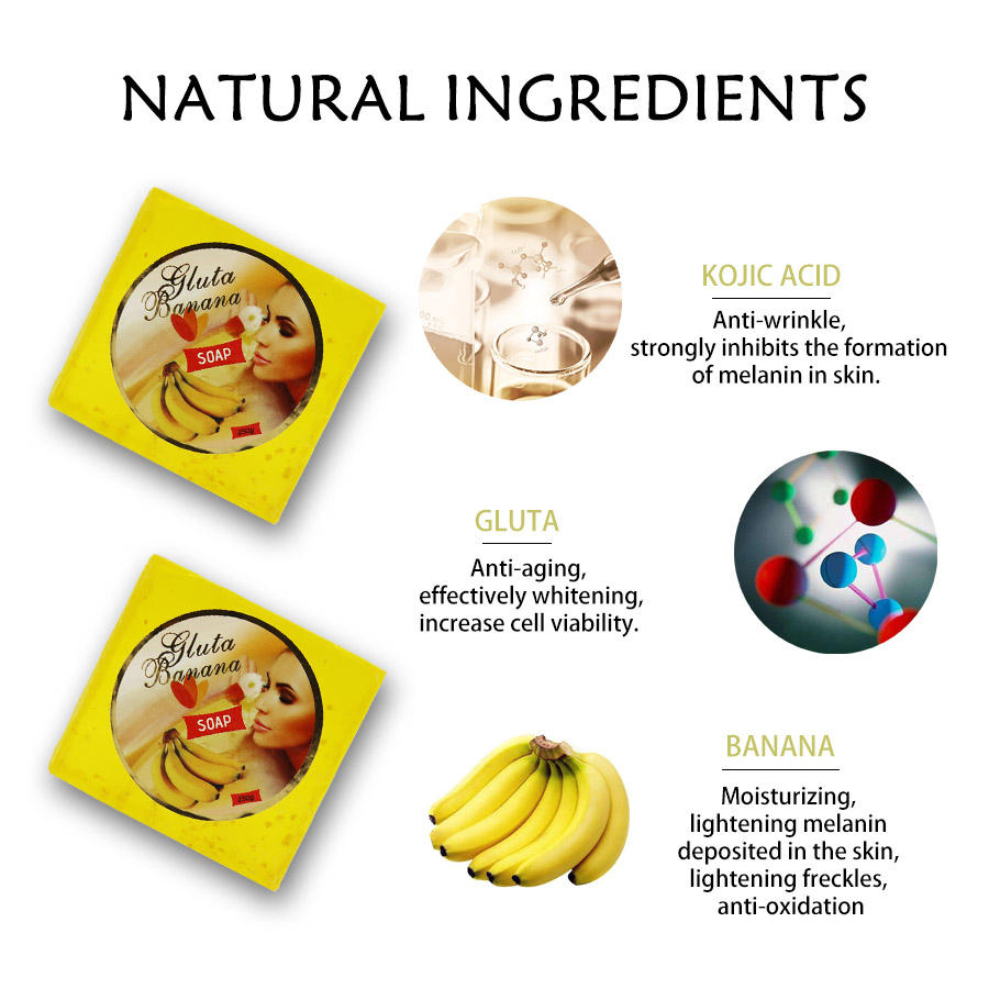 Gluta Master Banana Skin Whitening Soap Skin Care Products details Picture