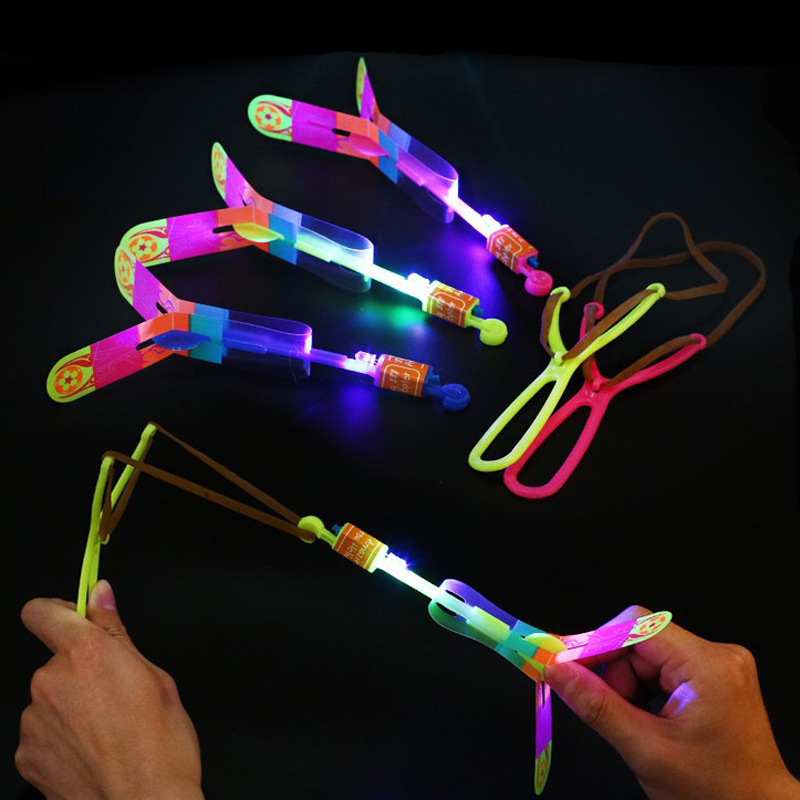 summer luminous slingshot rocket volume express blue light flying sword shining kweichow moutai rocket square night market stall small toys wholesale full figure
