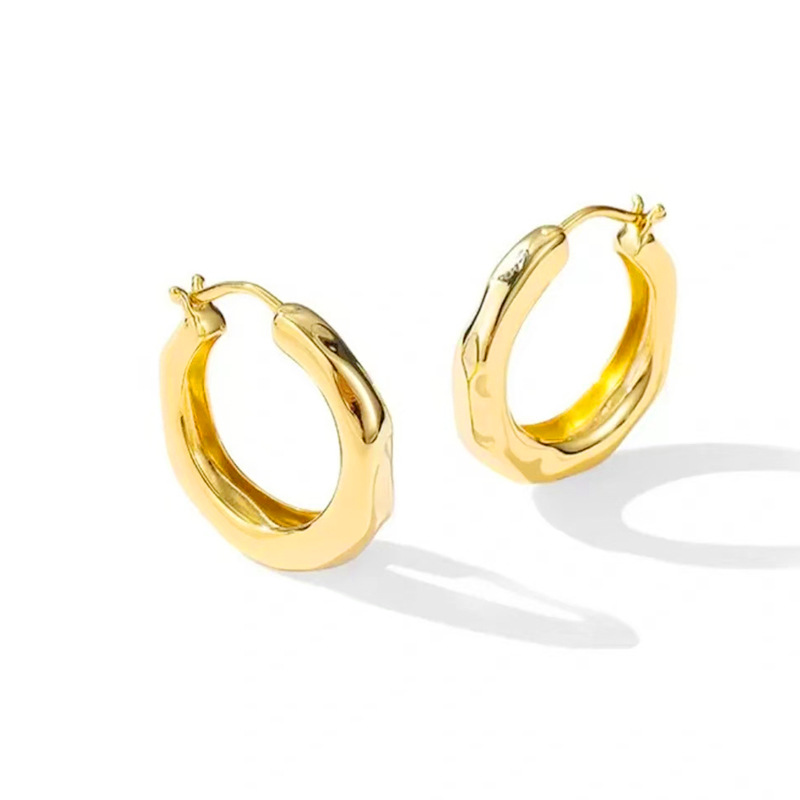 2025 new year streamer series rippling ear ring niche french style female simple bracelet earrings earrings light luxury all-match Application Scenario