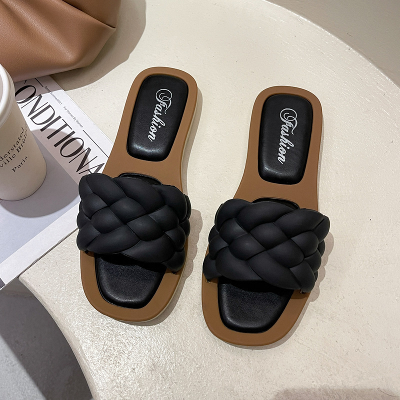 summer new flat sandals women's non-slip korean style fashionable all-match women's sandals women's outer wear batch undefined