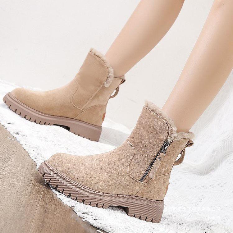 snow boots for women 2023 winter new fleece-lined women's shoes snow boots aliexpress thick cotton shoes northeast female boots Application Scenario