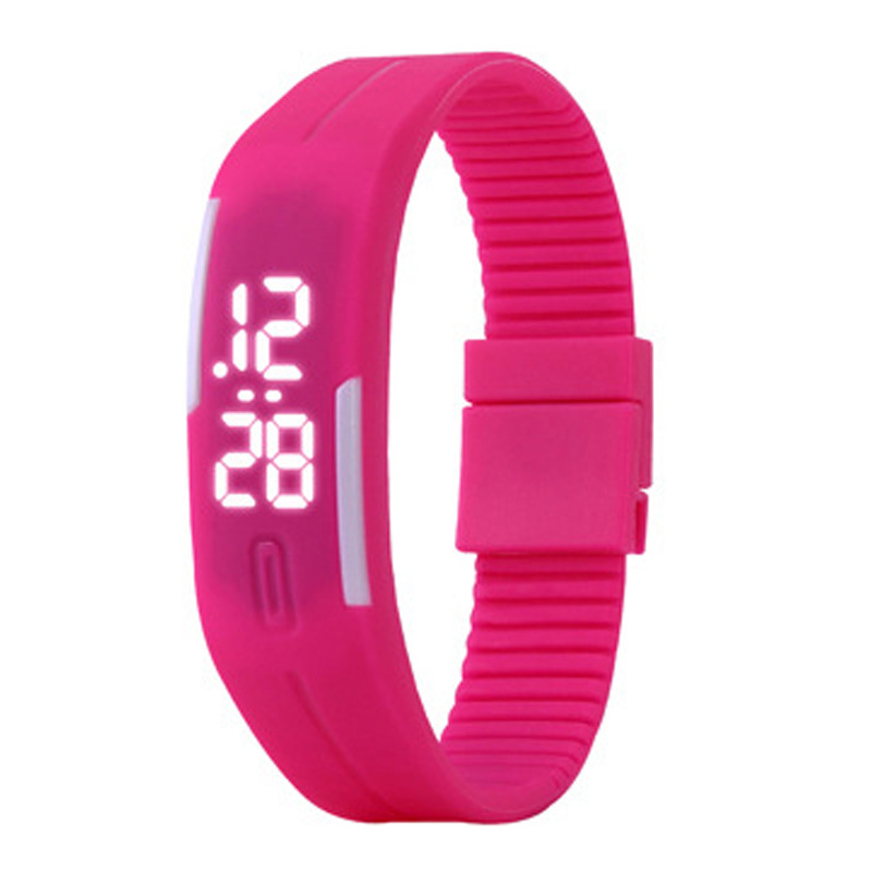 colorful watch factory spot led silicone watch waterproof watch sports student's watch led can be one piece dropshipping Specification drawing