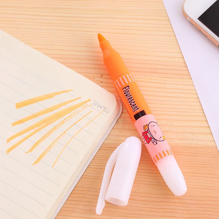 factory direct sales korean stationery rabbit fluorescent pen marking pen color marker school supplies small wholesale prizes Specification drawing