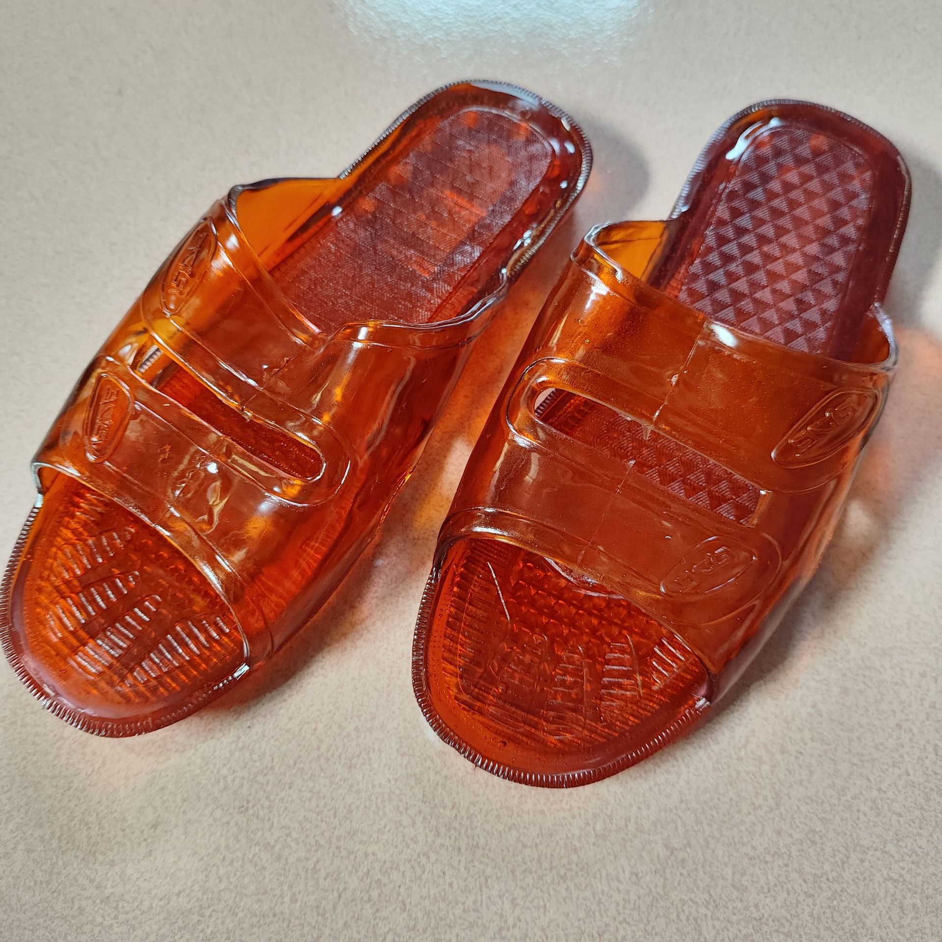 yellow tendon bottom men's slippers bathroom bathroom non-slip sandals wear-resistant pvc crystal slippers wholesale undefined