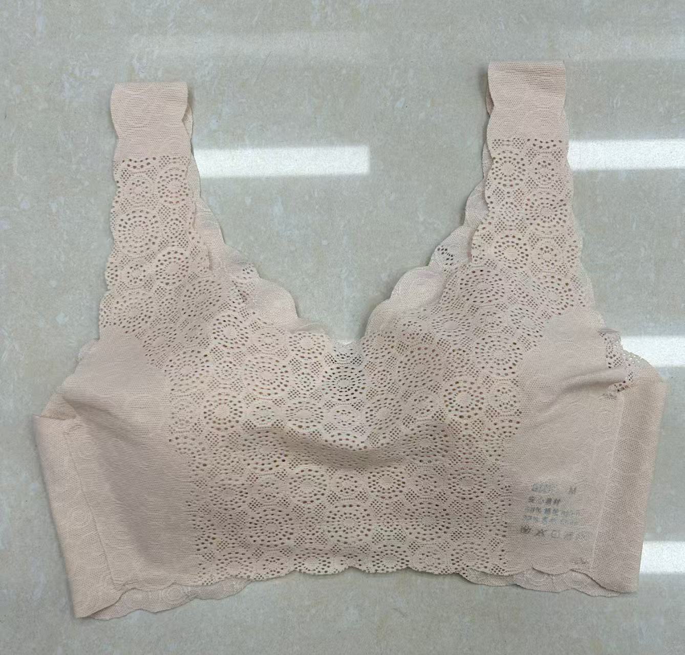 Clear inventory for foreign trade export, broadband sexy lace, high-quality beauty back women's vests, sexy bras without steel rings, sports underwear, women's wholesale with breast pads, underwear Specification drawing