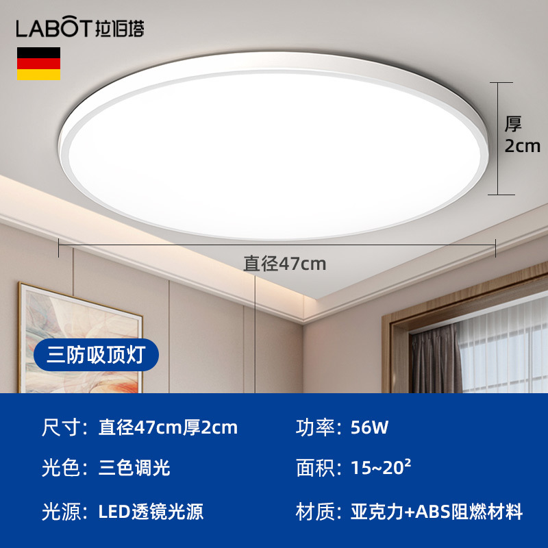 ultra-thin round led lamp wholesale balcony bedroom light lamp in the living room household aisle corridor light three-proof ceiling light Application Scenario
