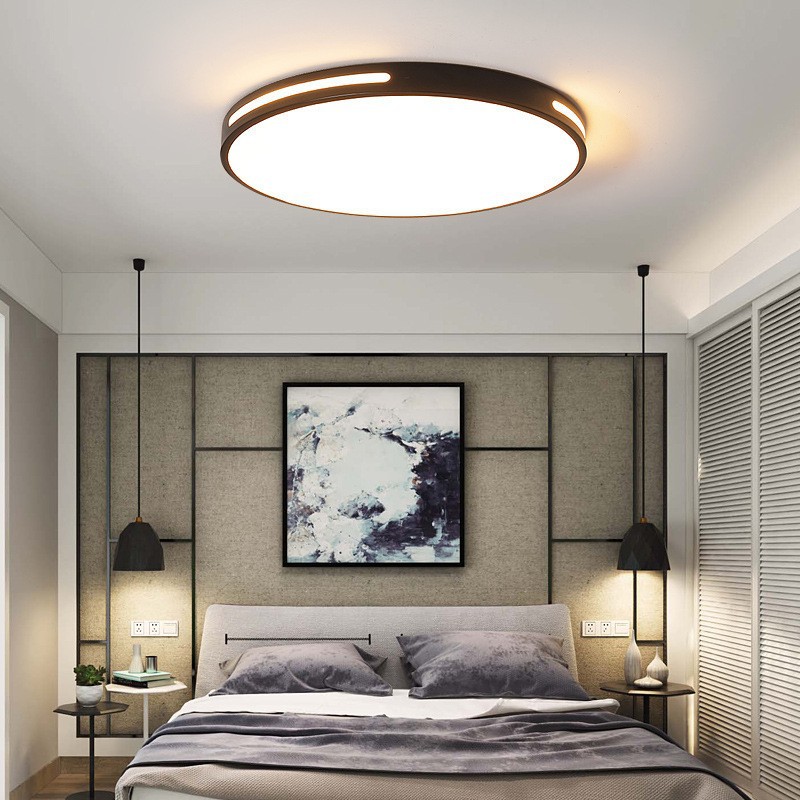 plastic led ceiling lamp round lamp in the living room lamps bedroom light modern minimalist bedroom light dining room and study room lighting Application Scenario