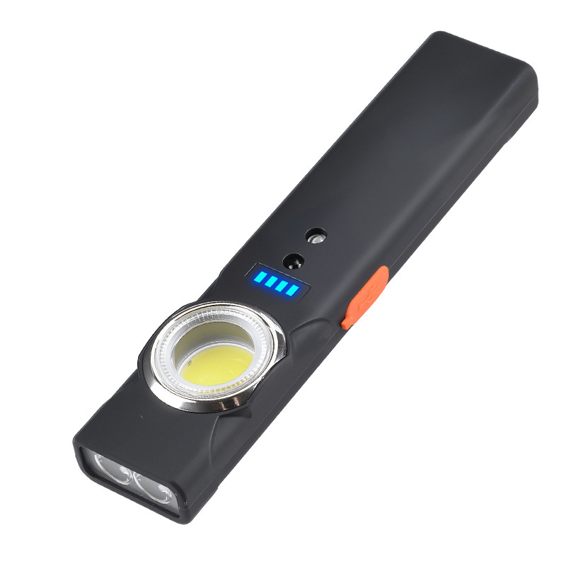 Multifunctional portable mini high-intensity dual light source work light TYPE-C Outdoor magnetic long-range radiation work coat and hat clip light Item Picture