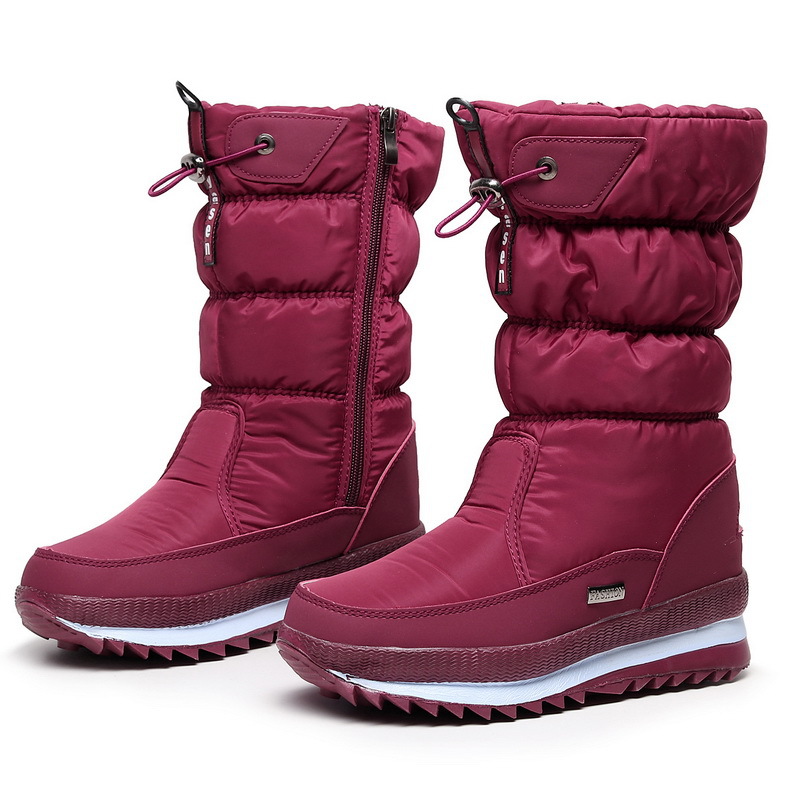 winter northeast snow boots women's high-top cotton boots winter thickened waterproof non-slip plus velvet large size foreign trade cotton shoes thickened full figure
