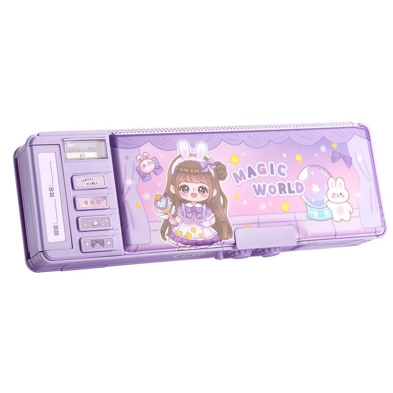 kabaxiong multifunctional stationery box boy boys style children's password lock pencil box toy box office student Item Picture
