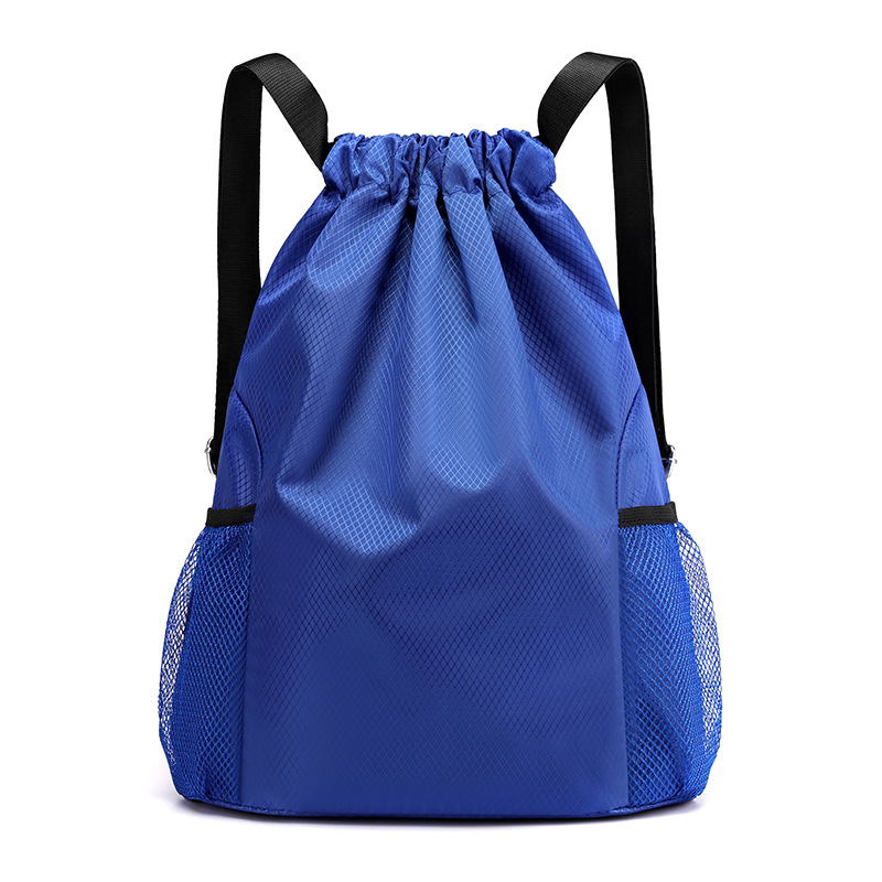 drawstring backpack men's and women's lightweight hiking bag large capacity outdoor fitness sports basketball bag Item Picture