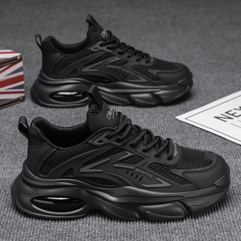 men's shoes 2025 summer new breathable shoes men's trendy all-match platform sneakers casual running daddy tide shoes Item Picture
