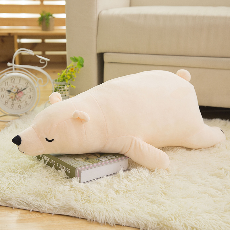 cross-border foreign trade plush toy pillow bear polar bear doll cartoon cute leaning bear long pillow plush toy Application Scenario
