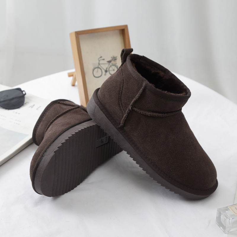 mini snow boots for women 2025 new winter velvet thermal non-slip short tube slip-on bread cotton shoes student fashion undefined