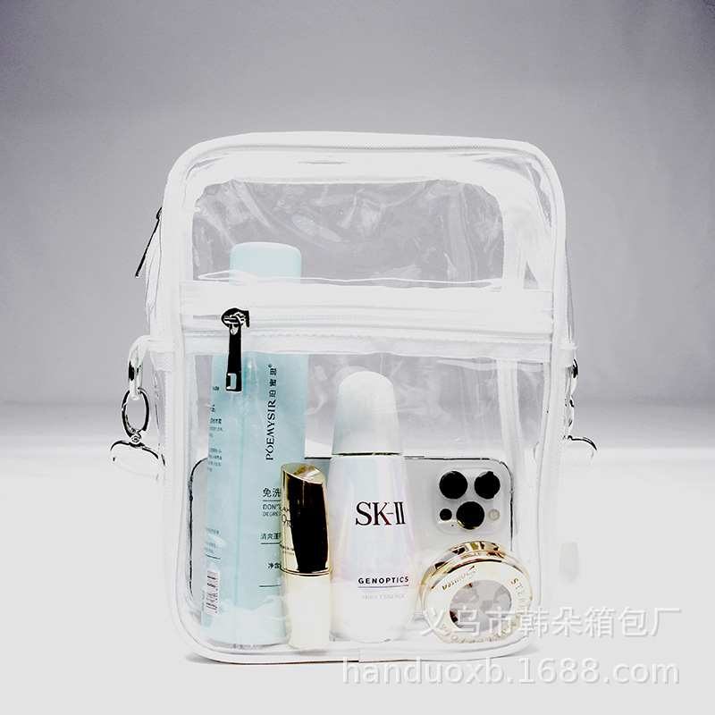 transparent messenger bag pvc transparent concert sports shoulder bag messenger bag with zipper adjustable for men and women Application Scenario