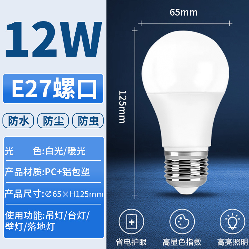 led bulb e27 bulb lamp led lighting screw bulb bulb energy saving bulb bedroom kitchen factory Application Scenario