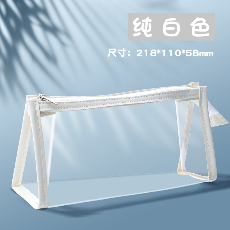 transparent pencil case examination exclusive stationery case primary school student examination exclusive female simple stationery box pencil bag storage details Picture