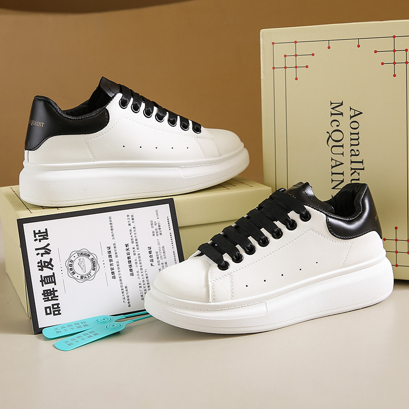 maxi white shoes korean style sneakers women's 2024 new shoes casual versatile sneakers couple style platform shoes undefined