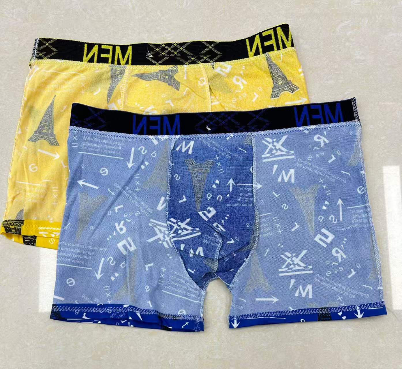 外贸非洲中东超低价男士四角内裤 平脚内裤舒适平角短裤现货超多花样可定做男士内裤详情4