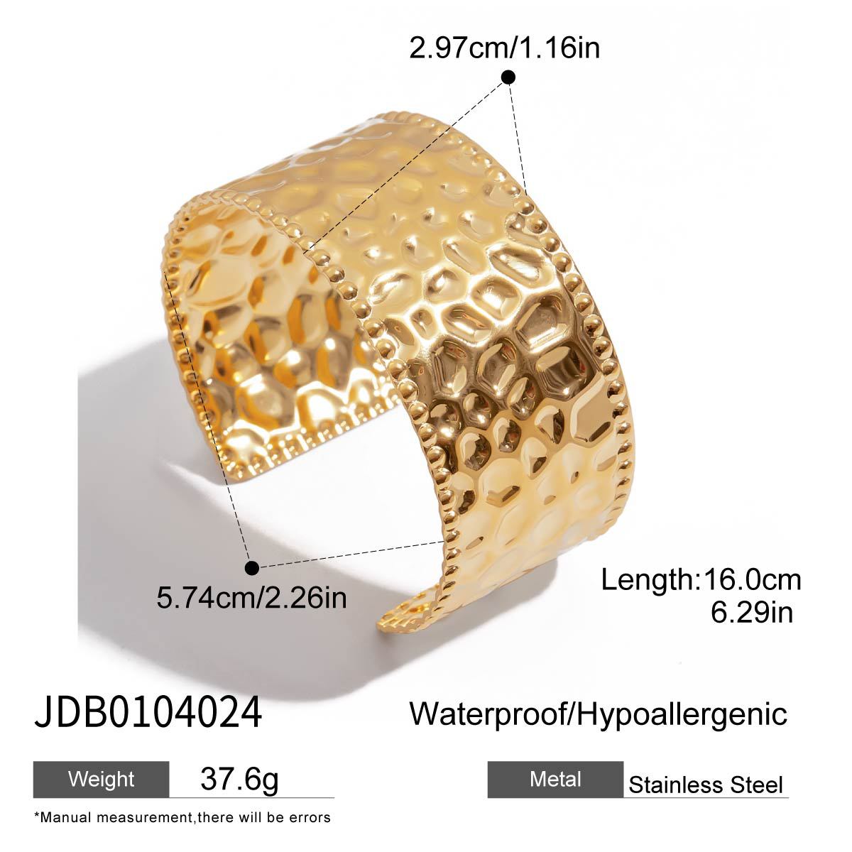 jie ding titanium steel no fading bracelet women's high-grade jewelry 18k gold-plated stainless steel ornament cross-border hot bracelet Item Picture