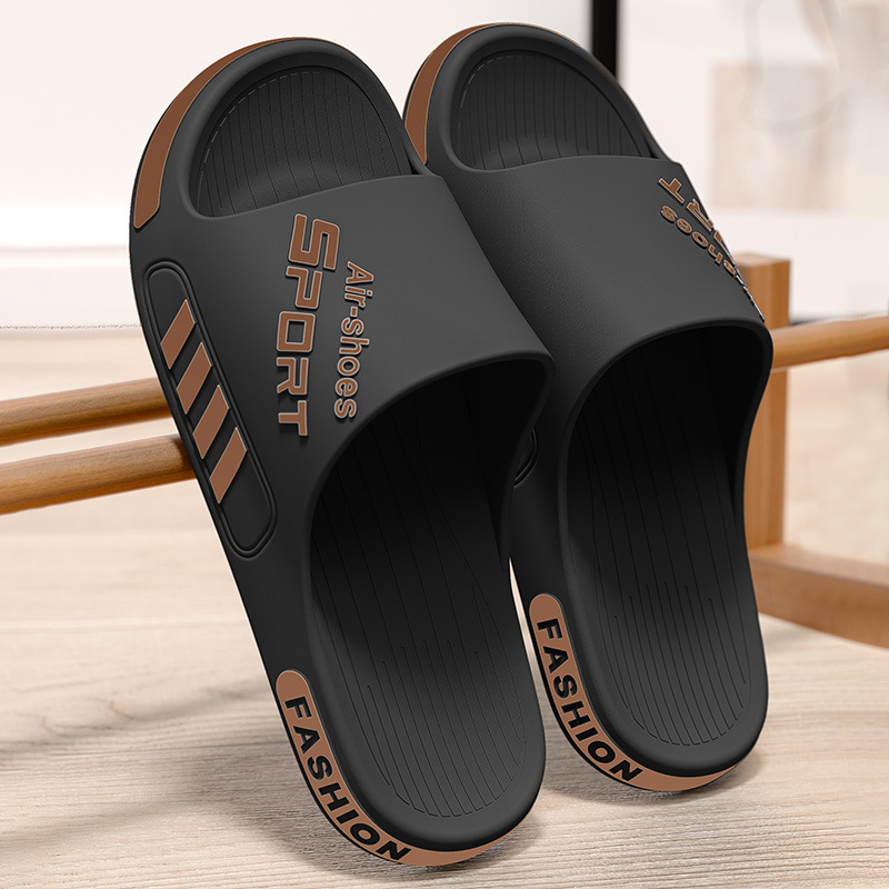 deodorant slippers men's summer large size new indoor mute home slippers women's widened non-slip sports men's shoes undefined